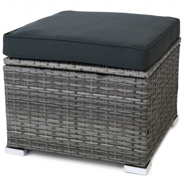 Eksklusiivinen loungeryhm | Sisnrakennettu varastointi | Harmaa synteettinen rottinki | Djursvik