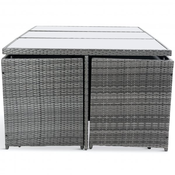 Ruokailuryhmä ulkokalusteet | 10 paikkaa | Harmaa tekopilli | Skärhamn Ruokailuryhmä ulkokalusteet | 10 paikkaa | Harmaa tekopilli | Skärhamn