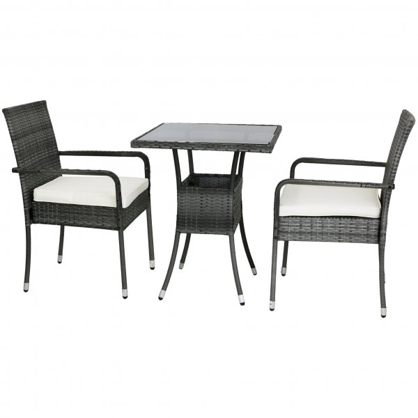 Kahvilasetti parvekkeelle synteettistä rottinkia | Lyfco Mölle Kahvilasetti parvekkeelle synteettistä rottinkia | Lyfco Mölle