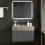 Kylpyhuonepaketti | Kestävä sintrattu kivi | LED peili | Cirrus Grey Kylpyhuonepaketti | Kestävä sintrattu kivi | LED peili | Cirrus Grey