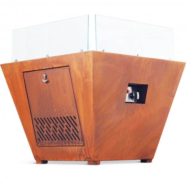 Kaasulämmitteinen takka corten-teräksestä | Ulkokäyttöön | Husum Kaasulämmitteinen takka corten-teräksestä | Ulkokäyttöön | Husum