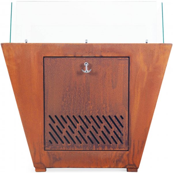 Kaasulämmitteinen takka corten-teräksestä | Ulkokäyttöön | Husum Kaasulämmitteinen takka corten-teräksestä | Ulkokäyttöön | Husum