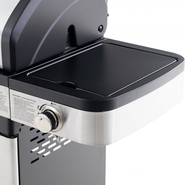 Kaasugrilli 14,5 kW | 4 ruostumatonta poltinta ja 1 sivupoltin | St. Louis