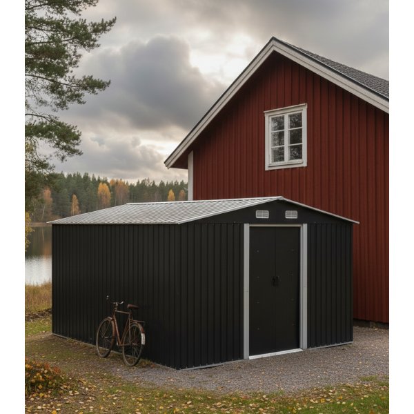 Varasto- ja ty�kaluvaja 12,5m� | Kaksoisliukuovi | Mukana pohja