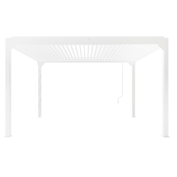 Valkoinen Pergola Premium | Avattavat sleet