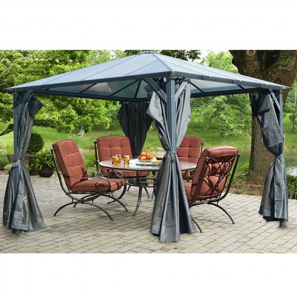 Premium-paviljonki 3x3m kanalimuovikatolla