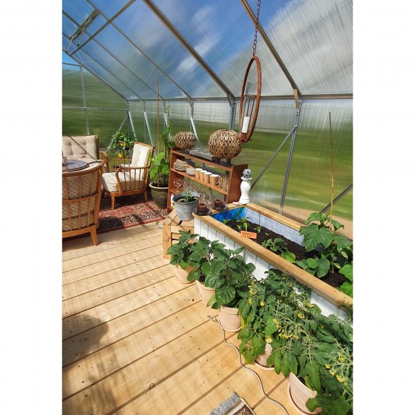 Kasvihuone 18m Premium | Erittin korkea viljelykorkeus | 6mm kanava muovia