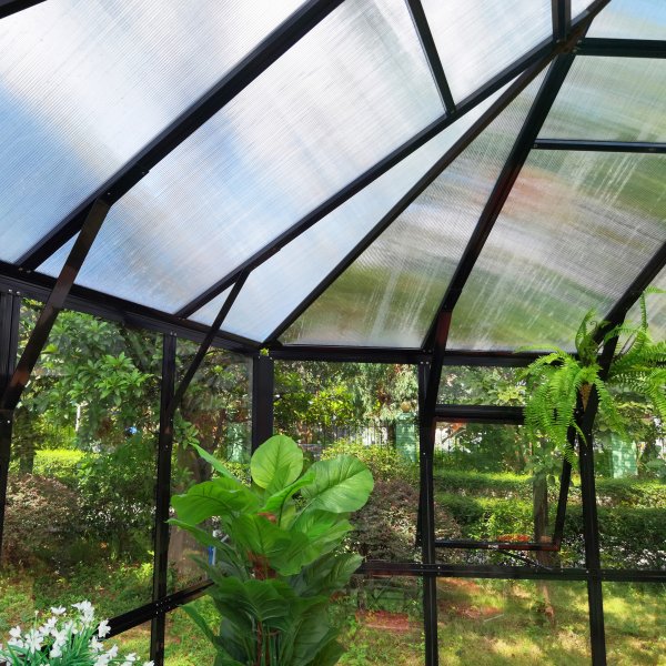 Orangery ja huvimaja 12,6m | Kuusikulmainen kasvihuone | 4mm turvalasi