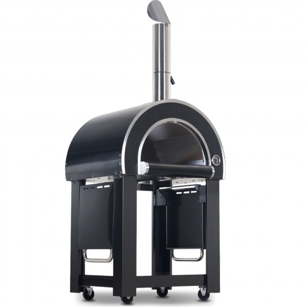 Puulmmitteinen pizzauuni kotikyttn | Milano Blackline