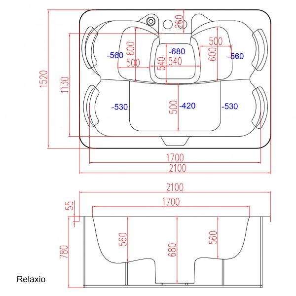 Spa Relaxio - 4 henkil�� | Lyfco