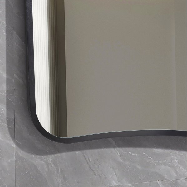 Peili pyristetyill muodoilla - TIFFANY BLACK