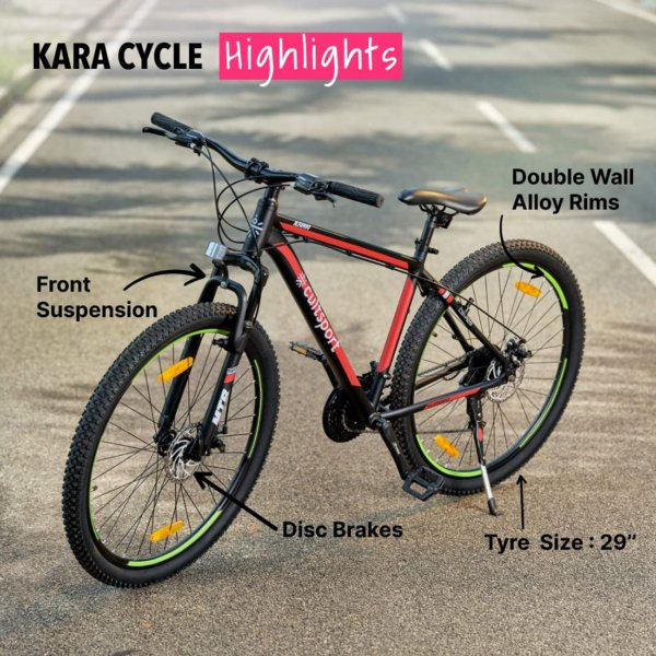 Maastopy�r� 29\\\" | 21 vaihdetta - Shimano | Kara - Punainen/musta