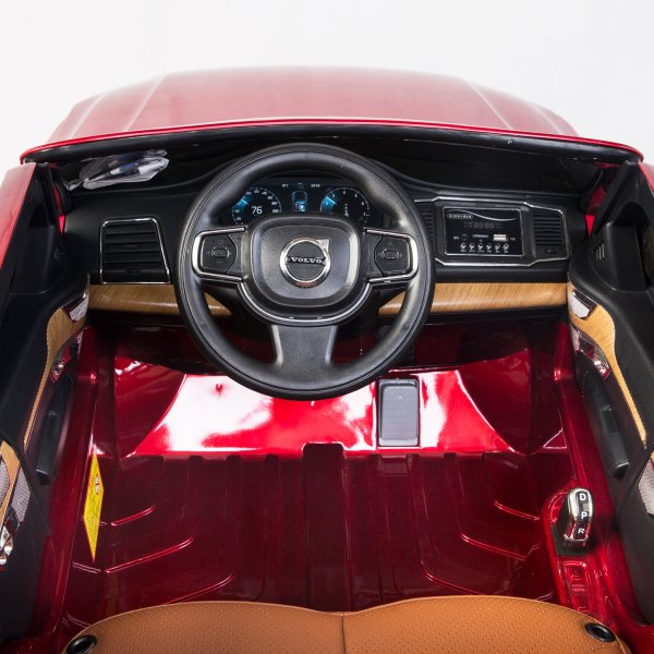 Lasten shkauto Volvo XC90 | Premium | 12V - 2x35W | Lakattu punainen