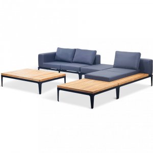 Lounge ryhmä puutarhaan | Tiikki ja alumiini | Lyfco Björkskär Lounge ryhmä puutarhaan | Tiikki ja alumiini | Lyfco Björkskär