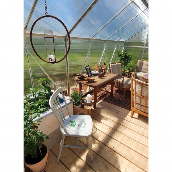 Kasvihuone 18m Premium | Erittin korkea viljelykorkeus | 6mm kanava muovia