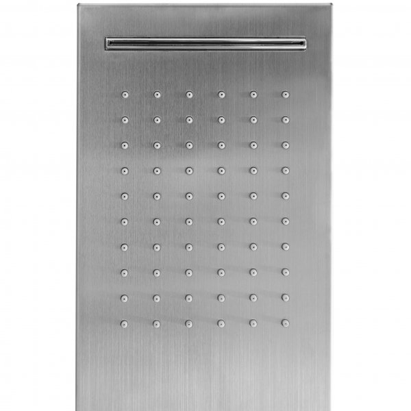 Ulkosuihku ylsuihkulla, sadesuihkulla ja ksisuihkulla | Harjattua ruostumatonta terst