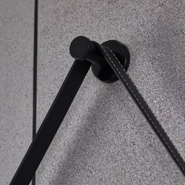 Pyöreä peili ripustushihnalla | LED-valaistus ja huurtumisenestotoiminto Pyöreä peili ripustushihnalla | LED-valaistus ja huurtumisenestotoiminto