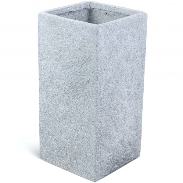 Korkea kuituvahvistettu ruukku ulkokäyttöön - Kivenharmaa Korkea kuituvahvistettu ruukku ulkokäyttöön - Kivenharmaa