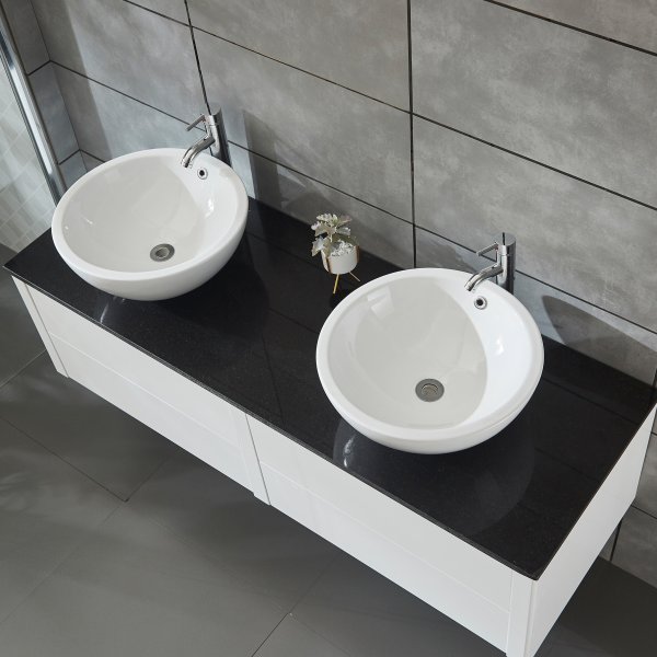 Kylpyhuonekalusteet 150cm | Kaksinkertainen pesuallas ja kylpyhuoneen peili Kylpyhuonekalusteet 150cm | Kaksinkertainen pesuallas ja kylpyhuoneen peili