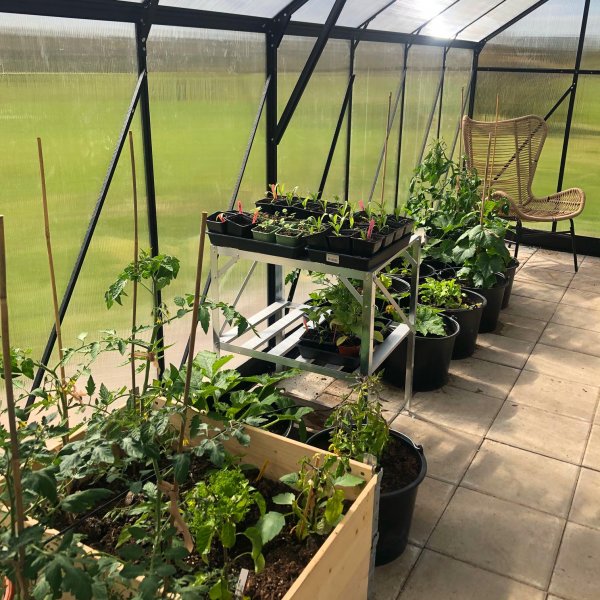 Kasvihuone 18m Premium | Erittin korkea viljelykorkeus | 6mm kanava muovia