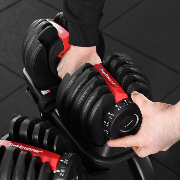 Säädettävä käsipaino 2,5-24kg | 15 painotasoa | Radan juoksija Säädettävä käsipaino 2,5-24kg | 15 painotasoa | Radan juoksija