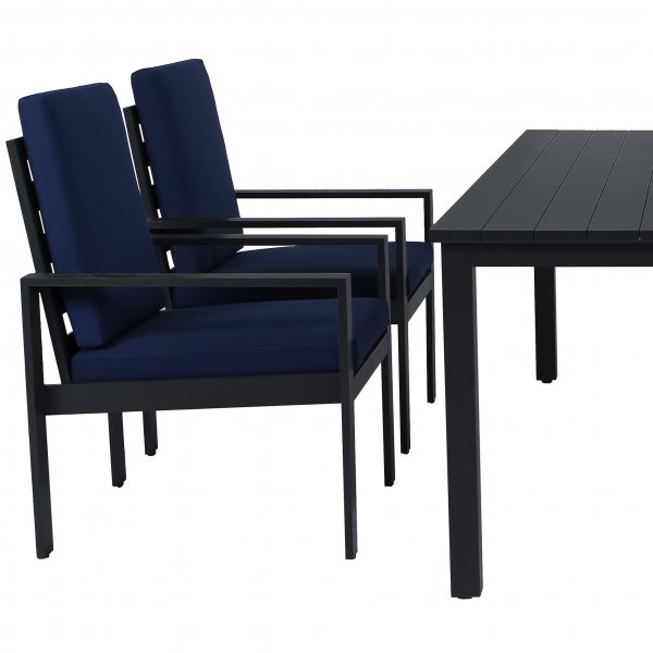 Premium ulkokalusteet alumiinista | Pöytä & 4 tuolia | Hamnviken Premium ulkokalusteet alumiinista | Pöytä & 4 tuolia | Hamnviken