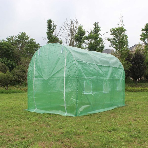 Tunnelikasvihuone 6m² | Teräsrunko PE-muovikuorella Tunnelikasvihuone 6m² | Teräsrunko PE-muovikuorella