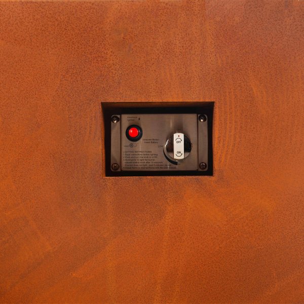 Kaasulämmitteinen takka corten-teräksestä | Ulkokäyttöön | Husum Kaasulämmitteinen takka corten-teräksestä | Ulkokäyttöön | Husum