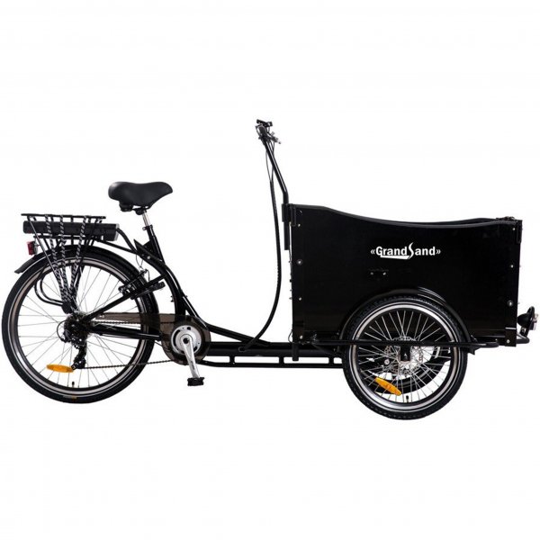 Box pyr shkinen | 6 vaihdetta | 250 W - 12,8 Ah Panasonic Lithium-akku - Musta