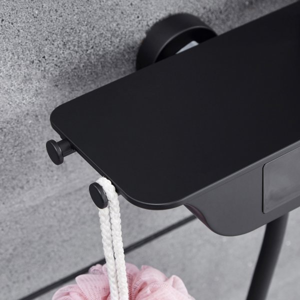 Kattosuihkusetti LED-näytöllä | Musta Kattosuihkusetti LED-näytöllä | Musta