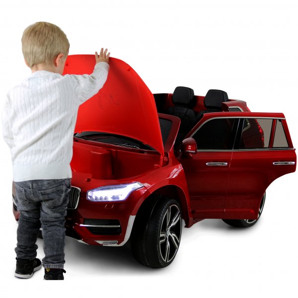 Lasten shkauto Volvo XC90 | Premium | 12V - 2x35W | Lakattu punainen