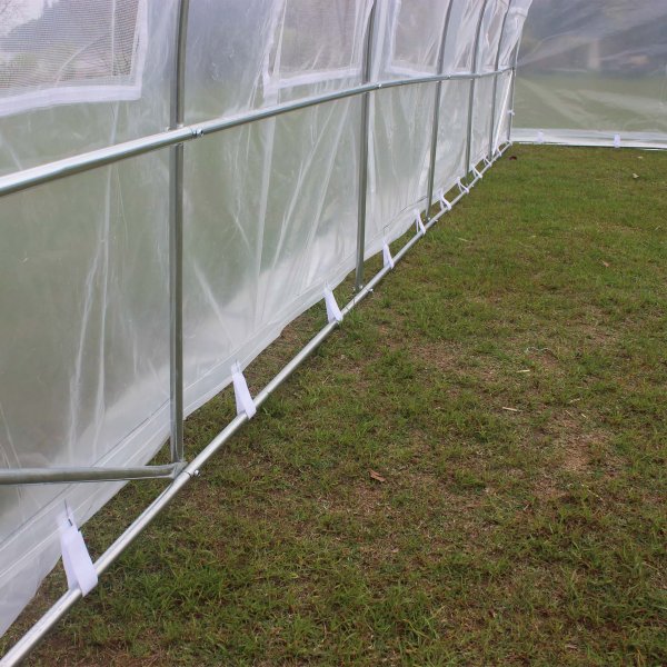 Tunnelikasvihuone 18m | Tersrunko lpinkyvll PE-muovikuorella