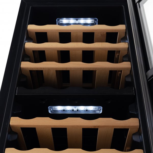 Viininjäähdytin 2 lämpötilavyöhykettä | 36 pulloa | Hiljainen | 42cm leveä Viininjäähdytin 2 lämpötilavyöhykettä | 36 pulloa | Hiljainen | 42cm leveä