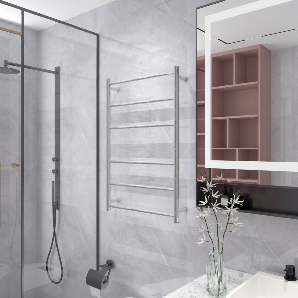 Sähköinen pyyhekuivain 60x90x12cm | Harjattu teräs | OH-007 Sähköinen pyyhekuivain 60x90x12cm | Harjattu teräs | OH-007