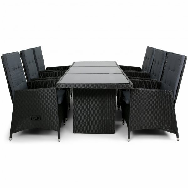 Ruokailuryhmä keinorottinki | 6 taitettavaa syöttötuolia | Lyfco Kämpinge Ruokailuryhmä keinorottinki | 6 taitettavaa syöttötuolia | Lyfco Kämpinge