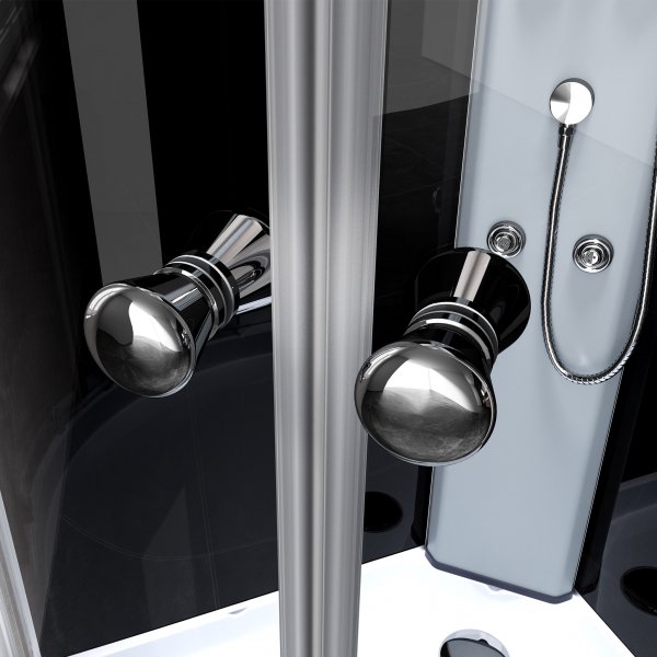 Täydellinen tyylikäs suihkukaappi | Sadesuihku | Alumiini Täydellinen tyylikäs suihkukaappi | Sadesuihku | Alumiini