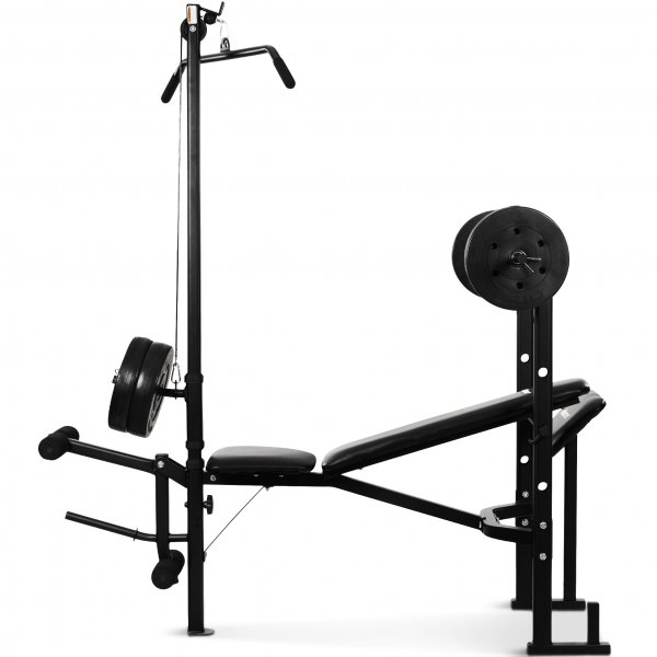 Harjoituspenkki / Barbell setti Viking | Lat Tower, tanko ja painot Harjoituspenkki / Barbell setti Viking | Lat Tower, tanko ja painot