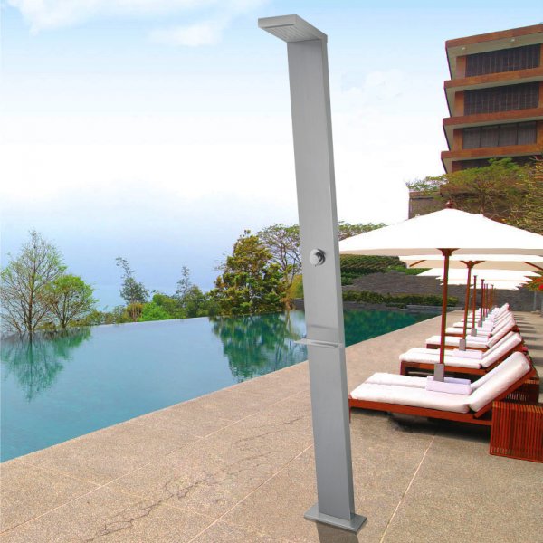 Ulkosuihku yläsuihkulla ja sadesuihkulla | Harjattua ruostumatonta terästä Ulkosuihku yläsuihkulla ja sadesuihkulla | Harjattua ruostumatonta terästä