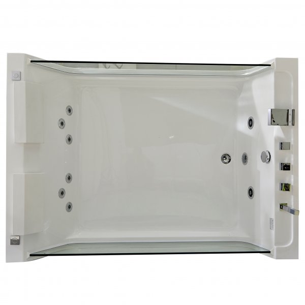 Suuri poreallas kahdelle 170x120cm | Lasilla ja lmmittimell | BK-007V