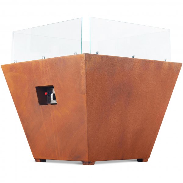 Kaasulämmitteinen takka corten-teräksestä | Ulkokäyttöön | Husum Kaasulämmitteinen takka corten-teräksestä | Ulkokäyttöön | Husum