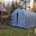 Asiakaskuva Autotallin teltta 3,5x7,5m | 26,2 m² matkailuautolle, asuntovaunulle ja veneelle