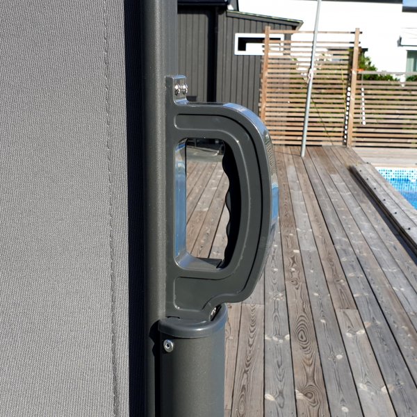 Korkea sivumarkiisi 1,8x3m | Aurinko-, tuuli- ja n�k�suojaksi | Metalcraft