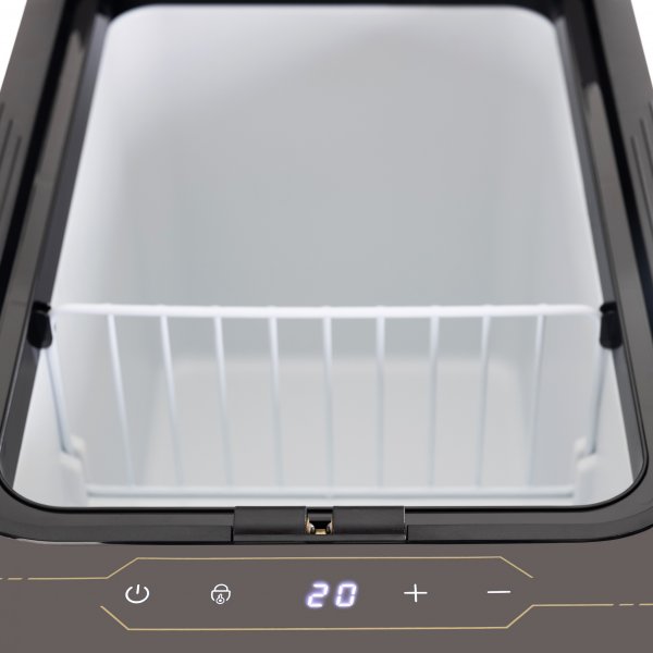 Kannettava jäähdytyslaatikko 27,4L sähkökompressorilla Kannettava jäähdytyslaatikko 27,4L sähkökompressorilla