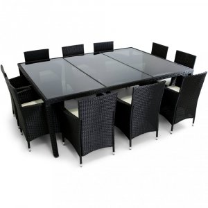 Iso ruokailuryhmä ulkokalusteet 220x160cm | 10 tuolia | Lyfco Särö Iso ruokailuryhmä ulkokalusteet 220x160cm | 10 tuolia | Lyfco Särö