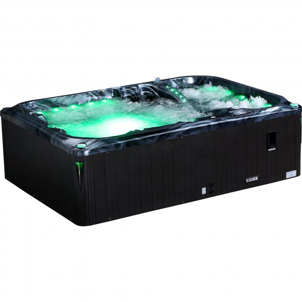 Kylpytynnyri Atlantis Dreams WiFi Blackline - 6 henkil | Lyfco