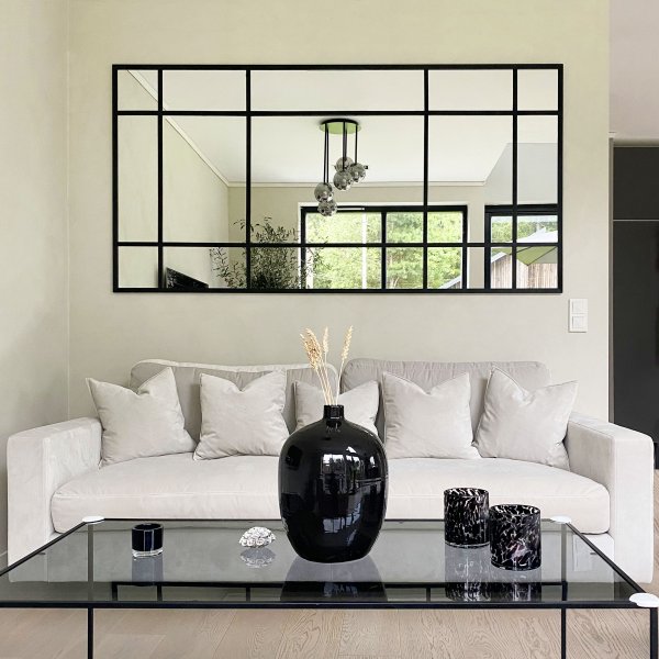 Suuri kokovartalopeili | Ruiskutettu | Musta kehys