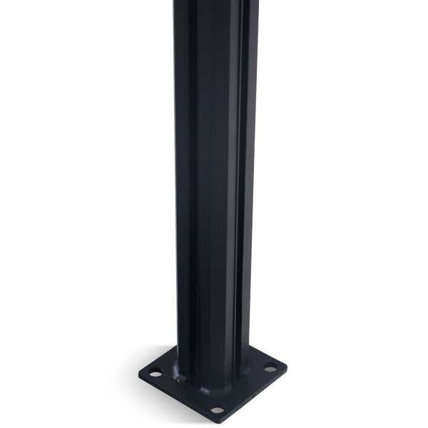 Kulmatolppa lasikaiteeseen - 135 astetta | Musta Kulmatolppa lasikaiteeseen - 135 astetta | Musta