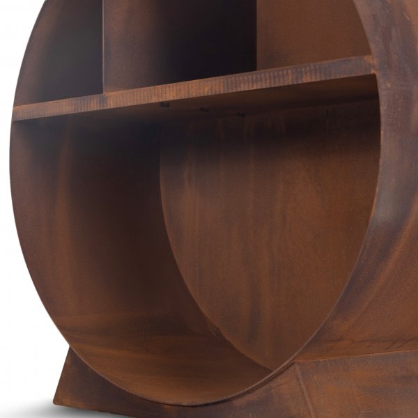 Polttopuuteline 3mm corten-teräs | Pyöreä Polttopuuteline 3mm corten-teräs | Pyöreä