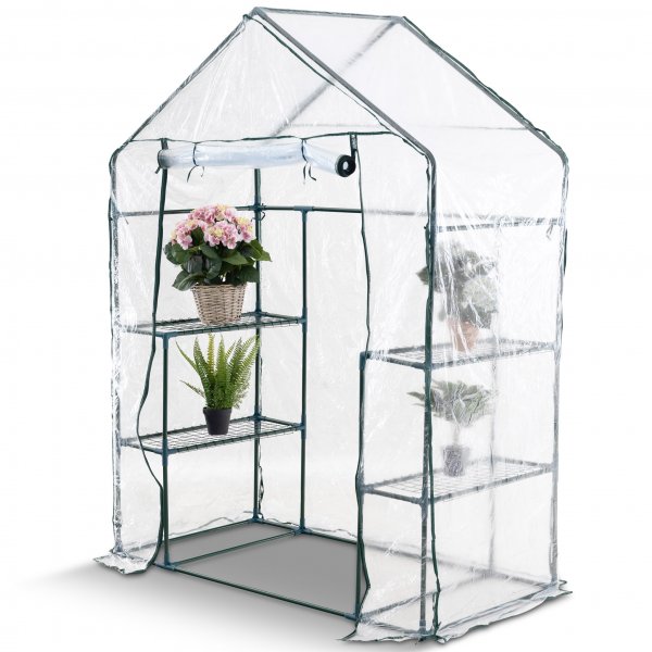 Pieni muovinen kasvihuone 1m� | Ter�srunko PVC-pinnoitteella