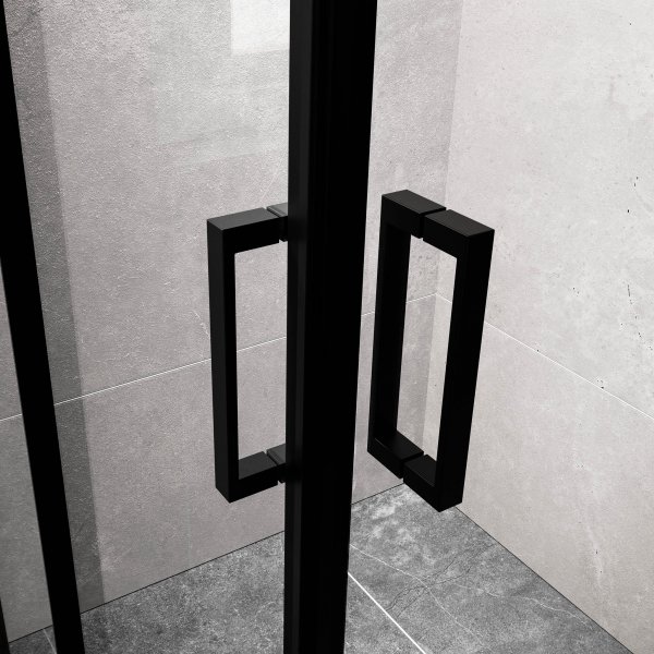Suihkunurkka liukuovilla | 6 mm turvalasi | Moderni muotoilu Suihkunurkka liukuovilla | 6 mm turvalasi | Moderni muotoilu